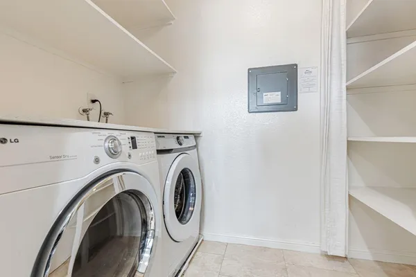 a view of washer and dryer
