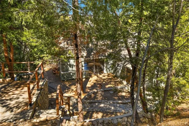 a backyard of a house