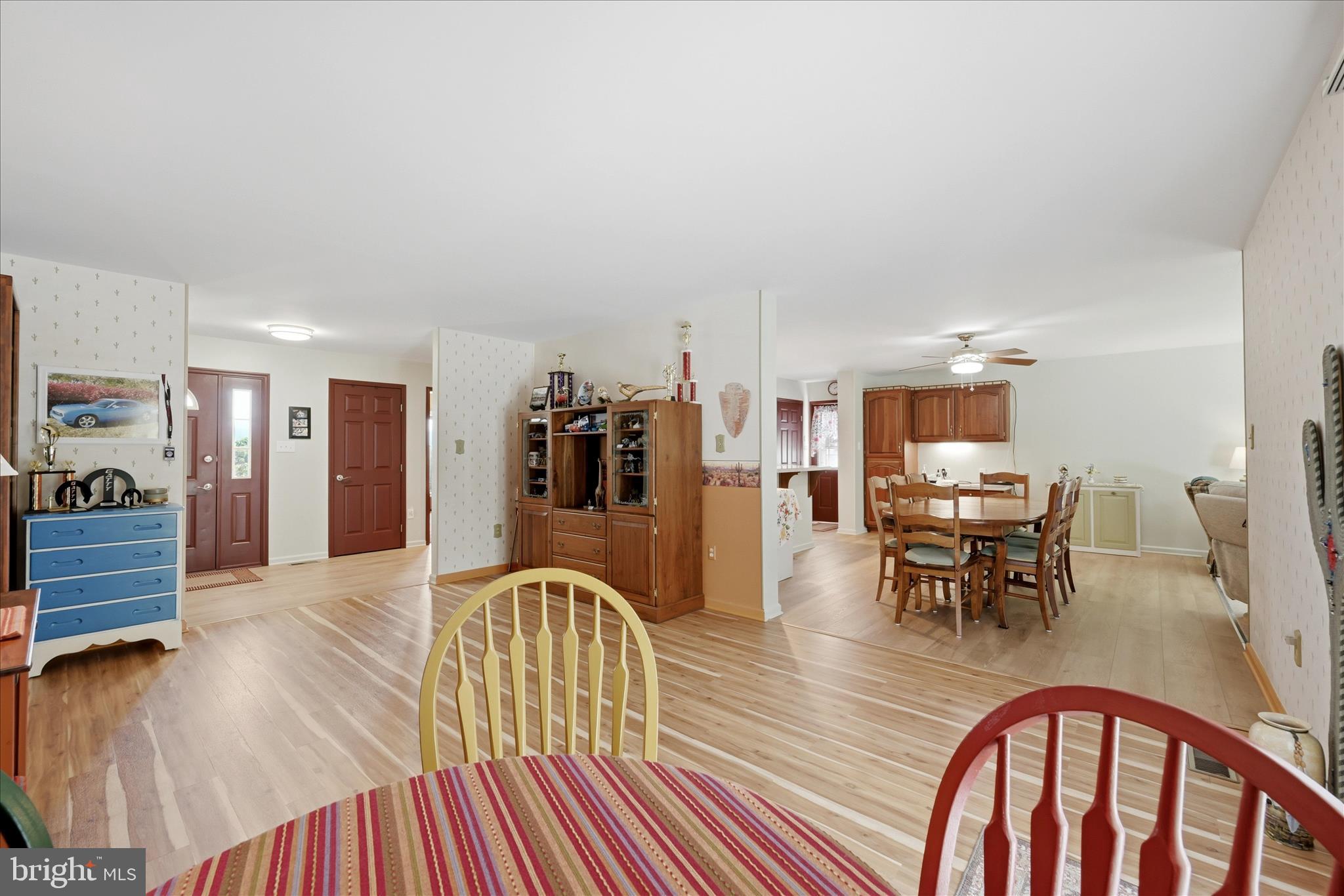 16335 Back Road Strasburg, VA 22657 - Photo 15 of 56 a view of a dining room with furniture and wooden floor