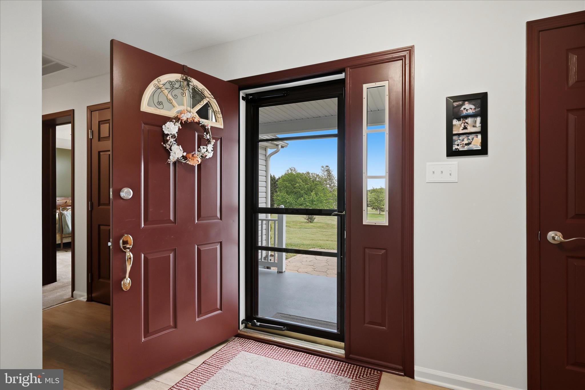 16335 Back Road Strasburg, VA 22657 - Photo 10 of 56 a view of a hallway with a door and a mirror