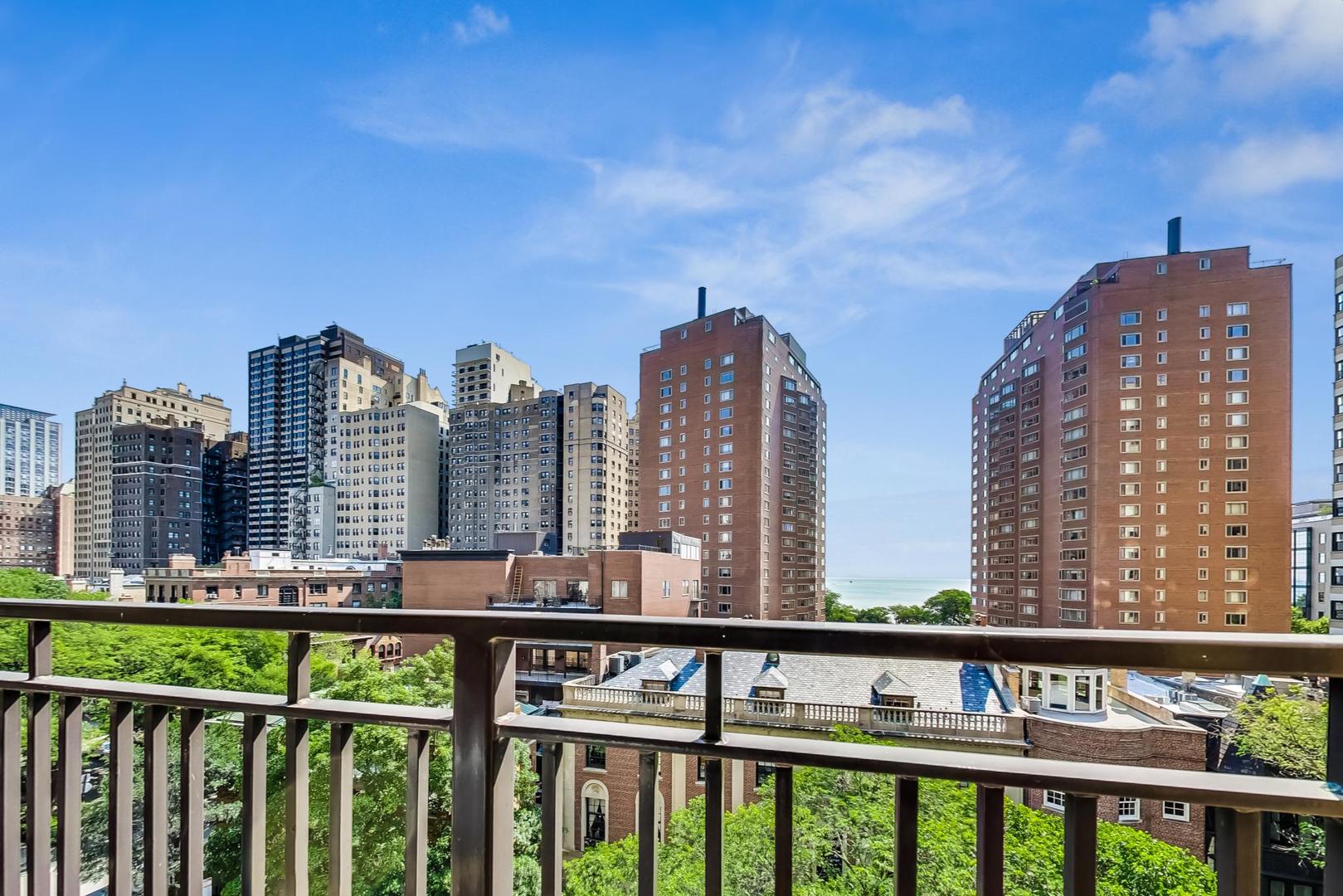 1350 North Astor Street, Unit 8B Chicago, IL 60610 - Photo 23 of 27 a view of city from a balcony
