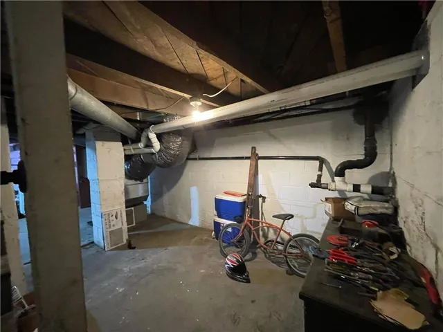 a view of storage and utility room