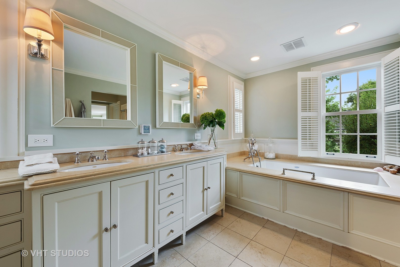 853 Valley Road Glencoe, IL 60022 - Photo 16 of 30 a bathroom with a sink and a mirror