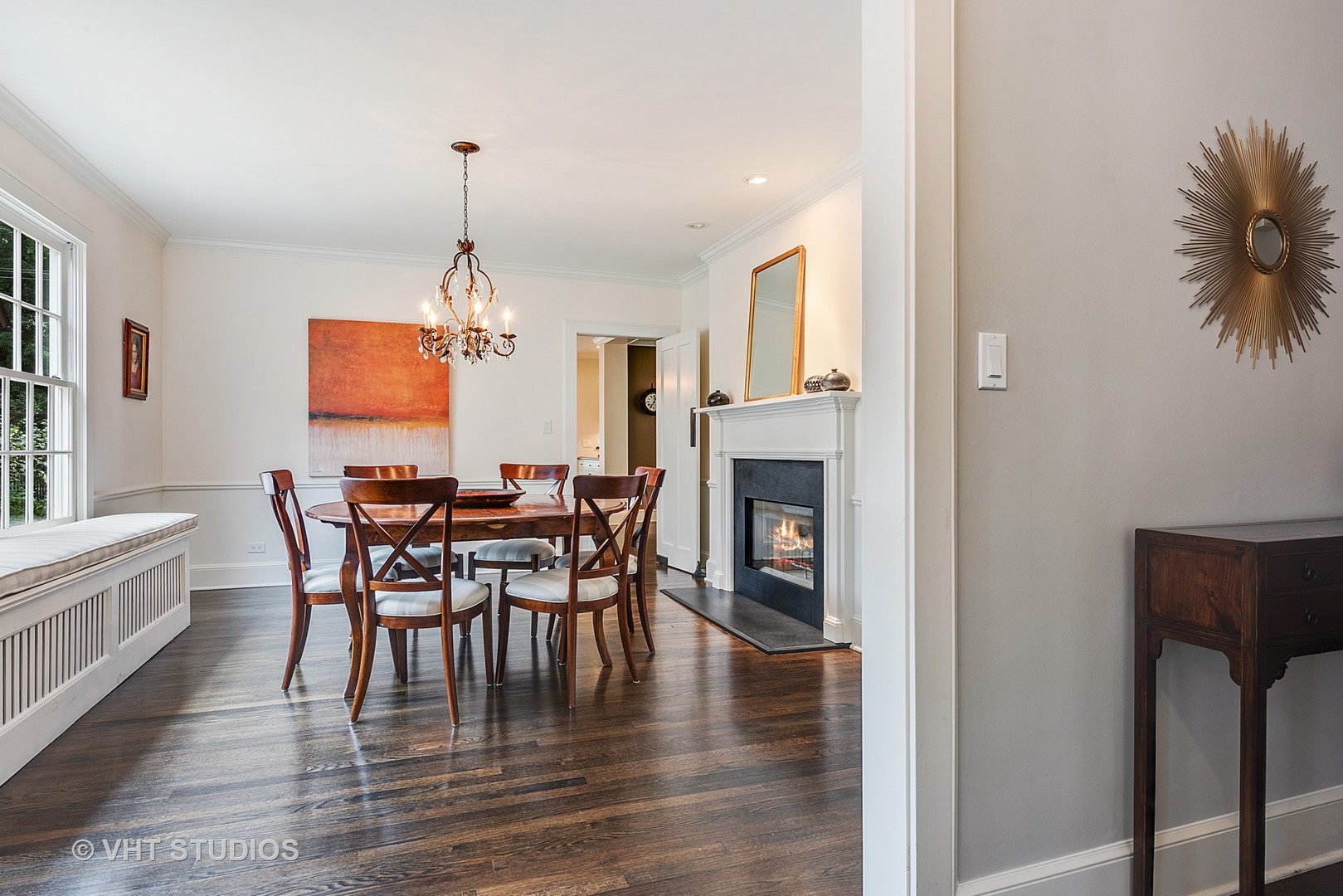 853 Valley Road Glencoe, IL 60022 - Photo 5 of 30 a dining room with furniture entryway and wooden floor