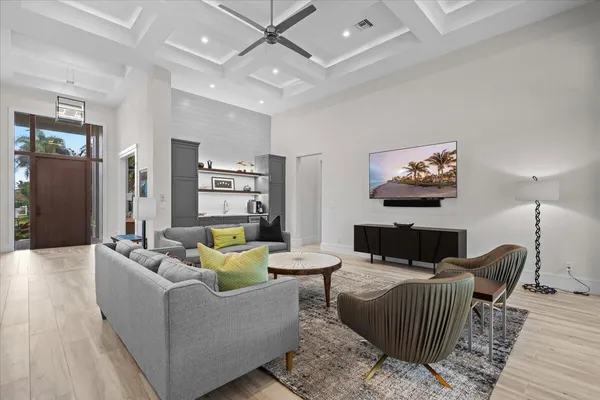 a very nice looking kitchen with a large window