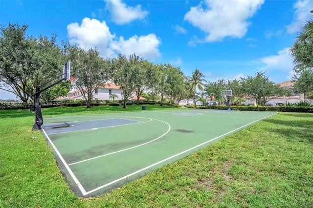 a view of a lake with outdoor space