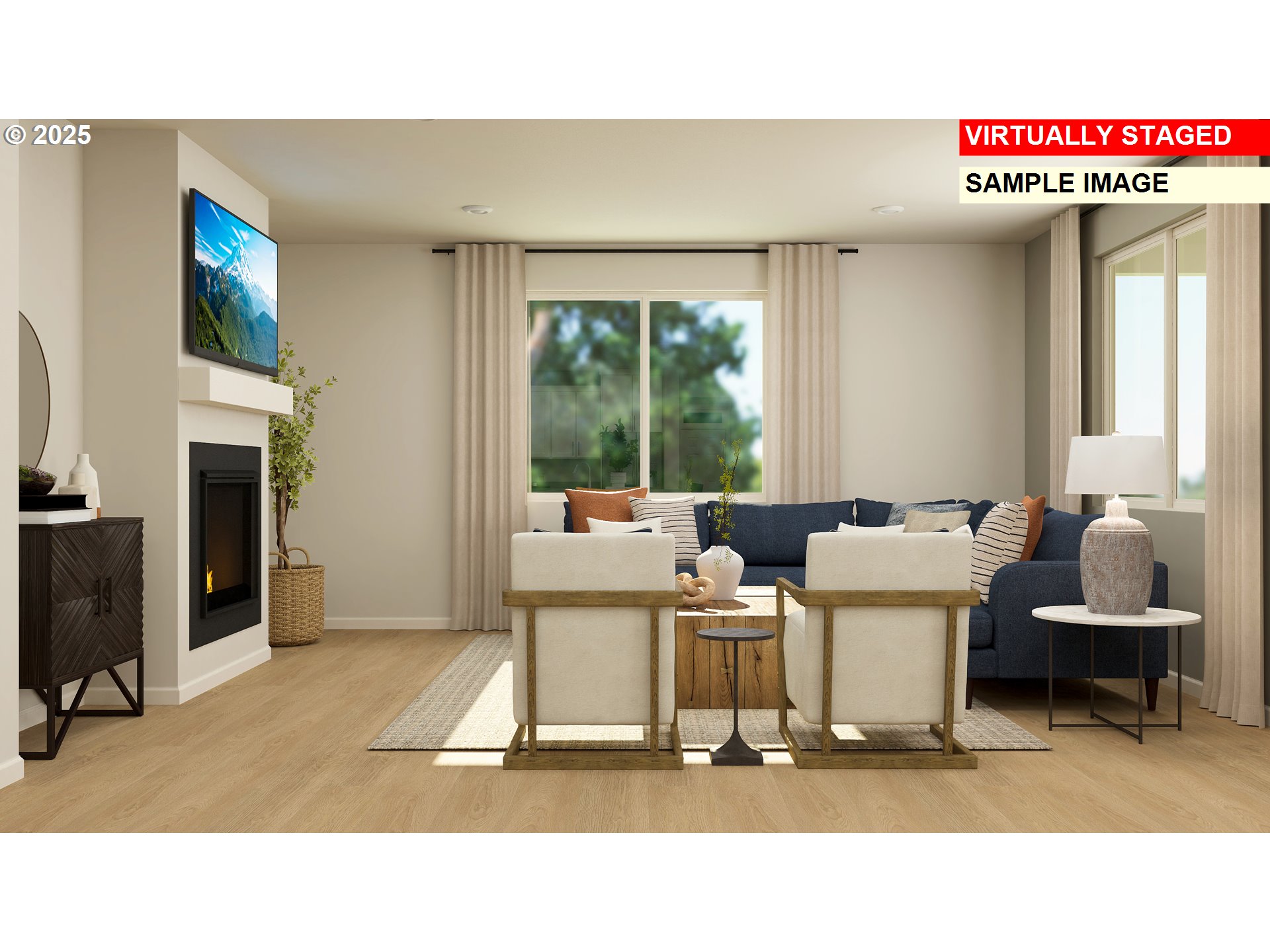 14956 Southwest 165th Avenue Tigard, OR 97224 - Photo 2 of 43 a living room with a sink and a fireplace