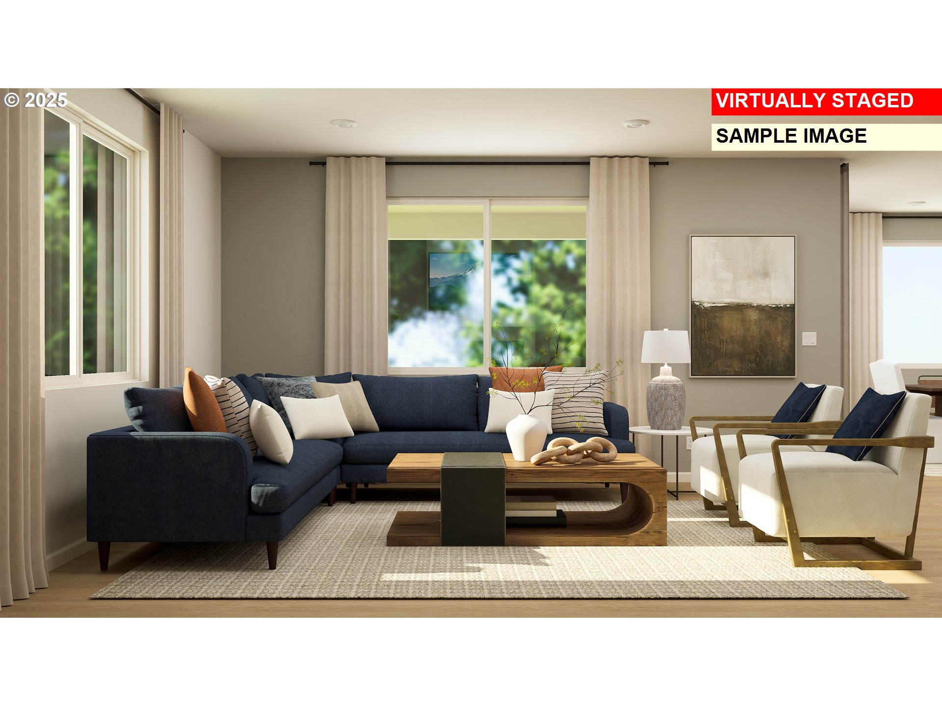 14956 Southwest 165th Avenue Tigard, OR 97224 - Photo 3 of 43 a living room with furniture and a flat screen tv