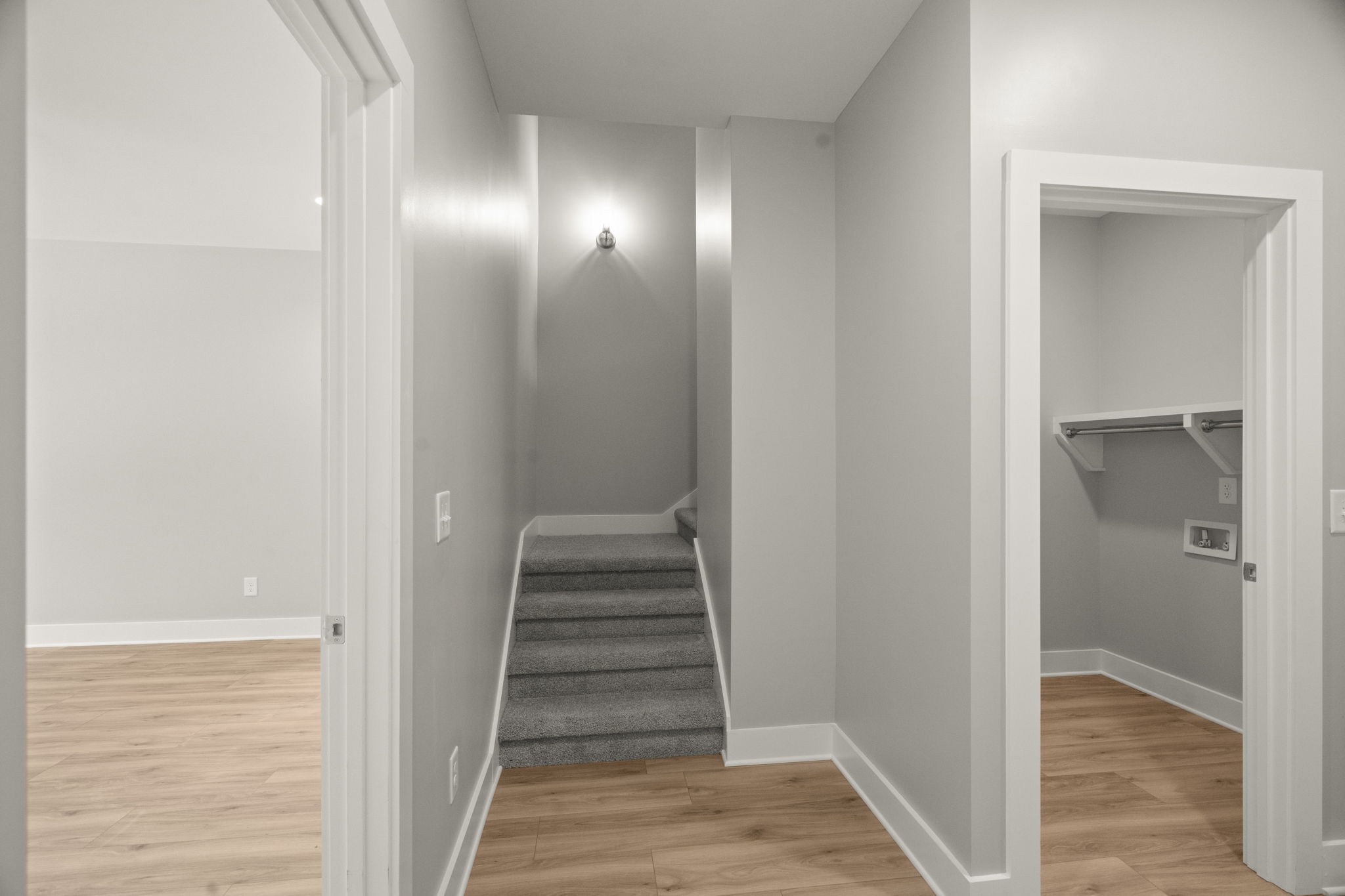 4062 Summit Drive Greenbrier, TN 37073 - Photo 25 of 36 a view of a hallway with wooden floor and staircase