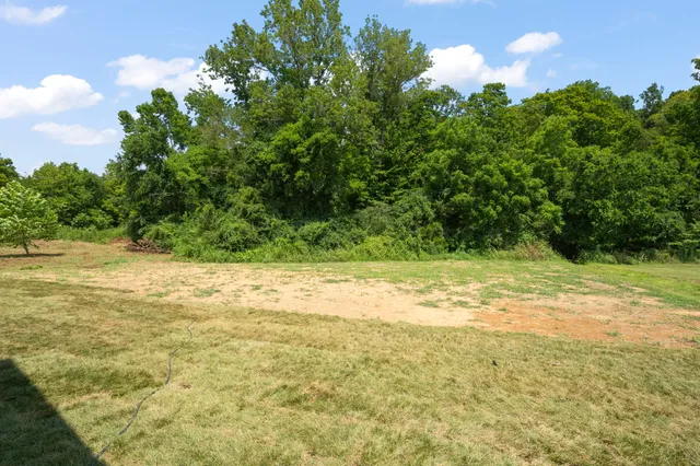 a view of a yard with an outdoor space
