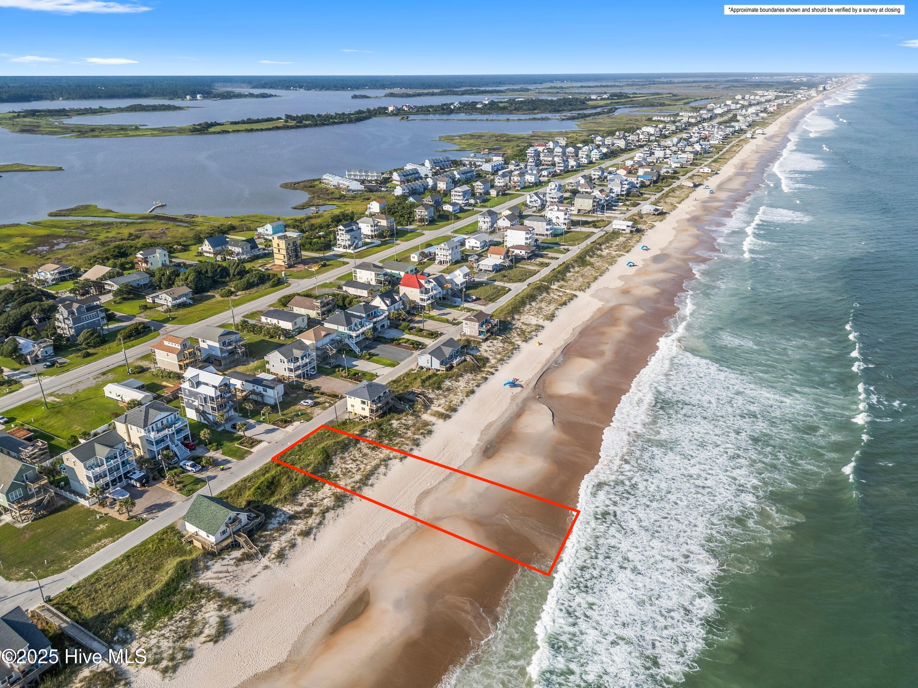 216 Topsail Road North Topsail Beach, NC 28460 - Photo 1 of 14 Lines shown are for illustration only and do not represent exact property boundaries. A survey should be obtained for verification.