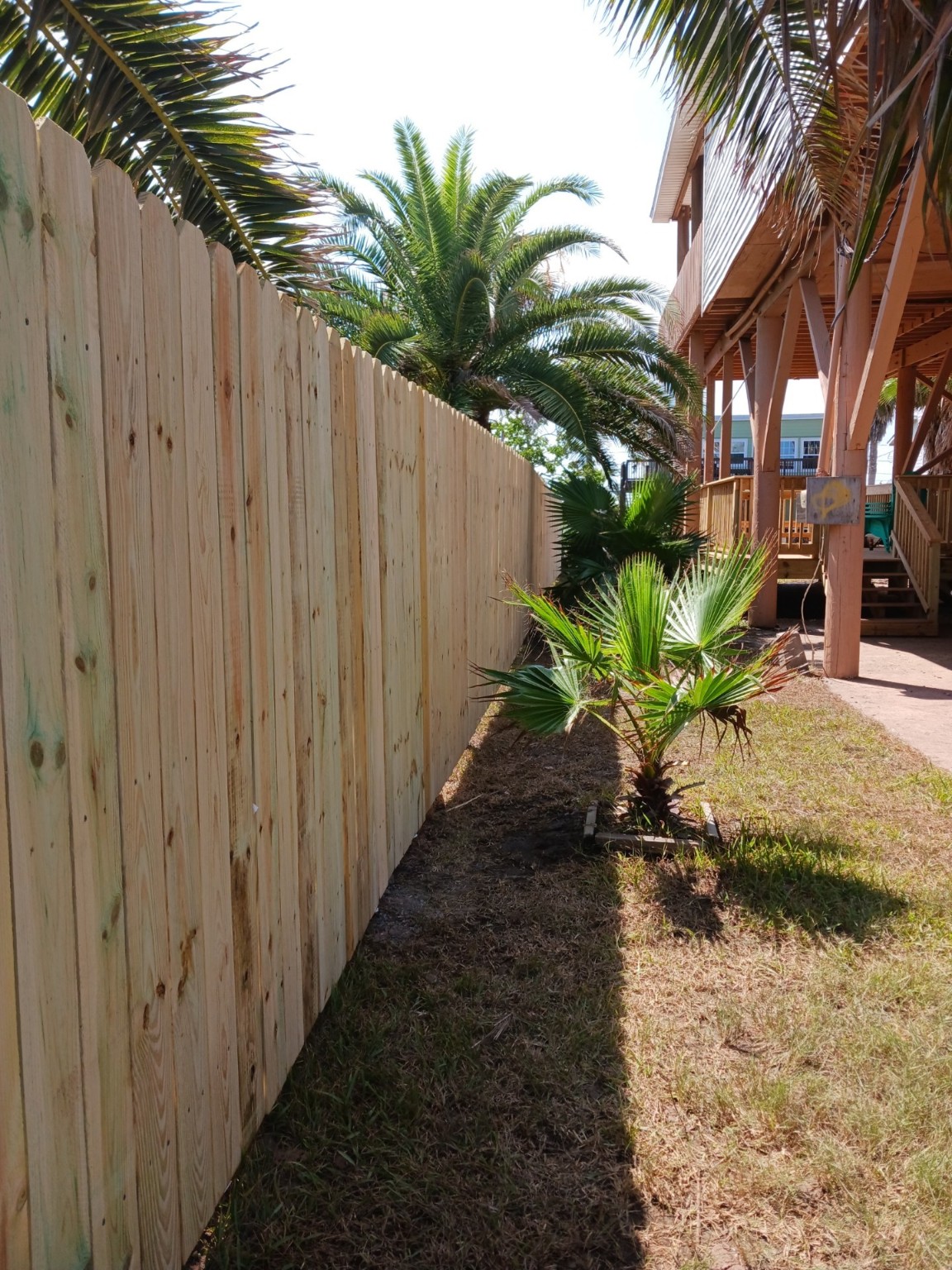 211 Pompano Lane Surfside Beach, TX 77541 - Photo 39 of 44 a view of a yard with potted plants