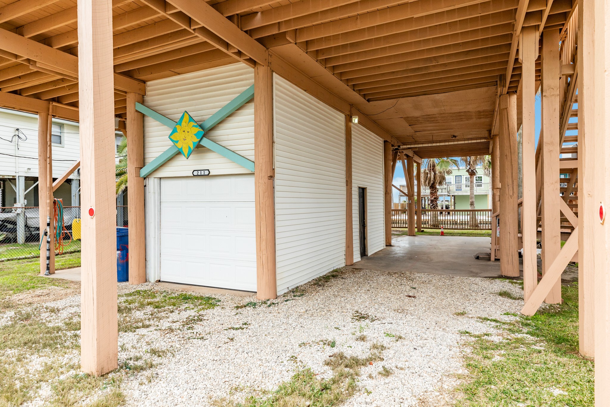 211 Pompano Lane Surfside Beach, TX 77541 - Photo 8 of 44 a view of a porch