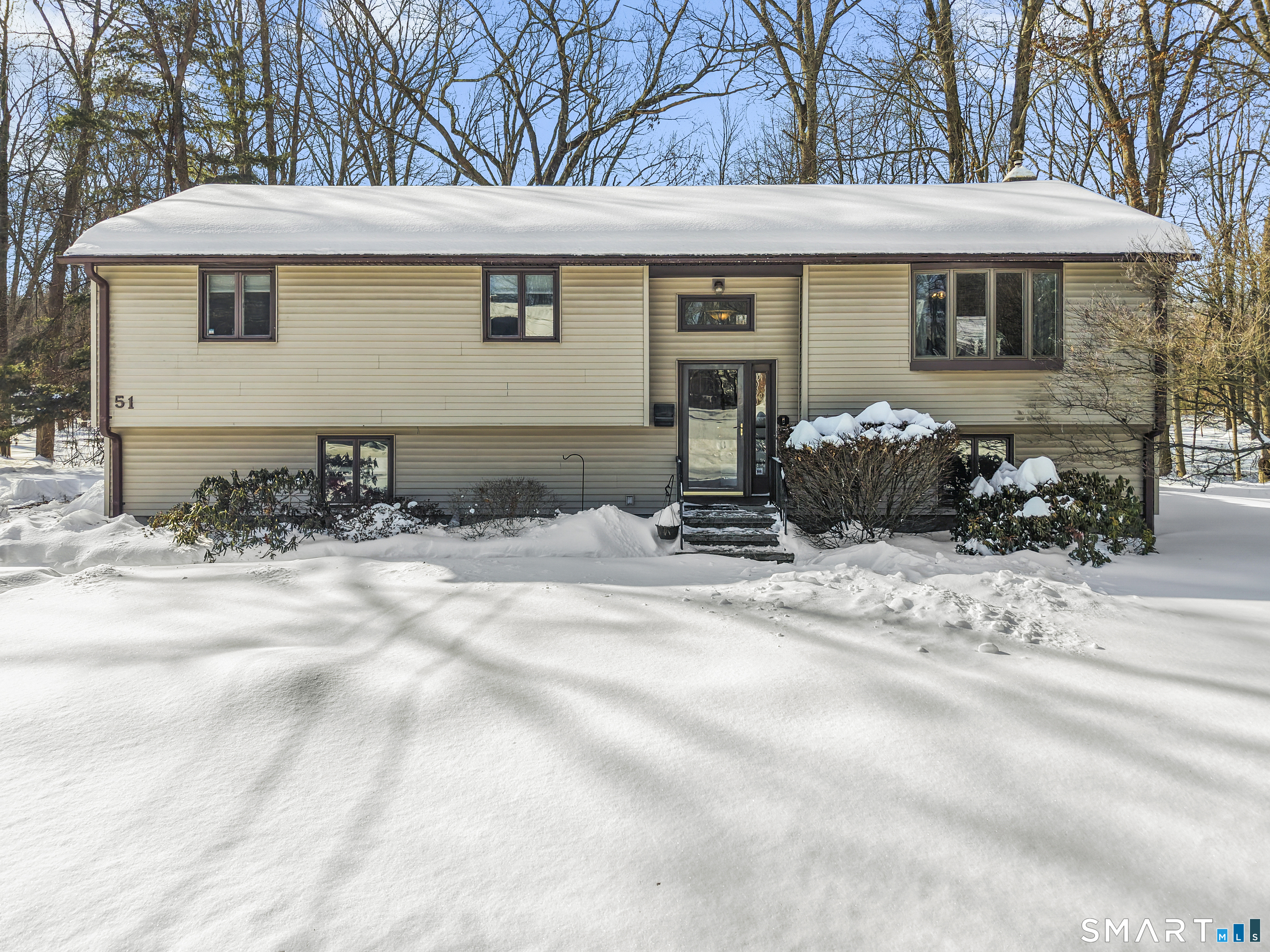 a front view of a house