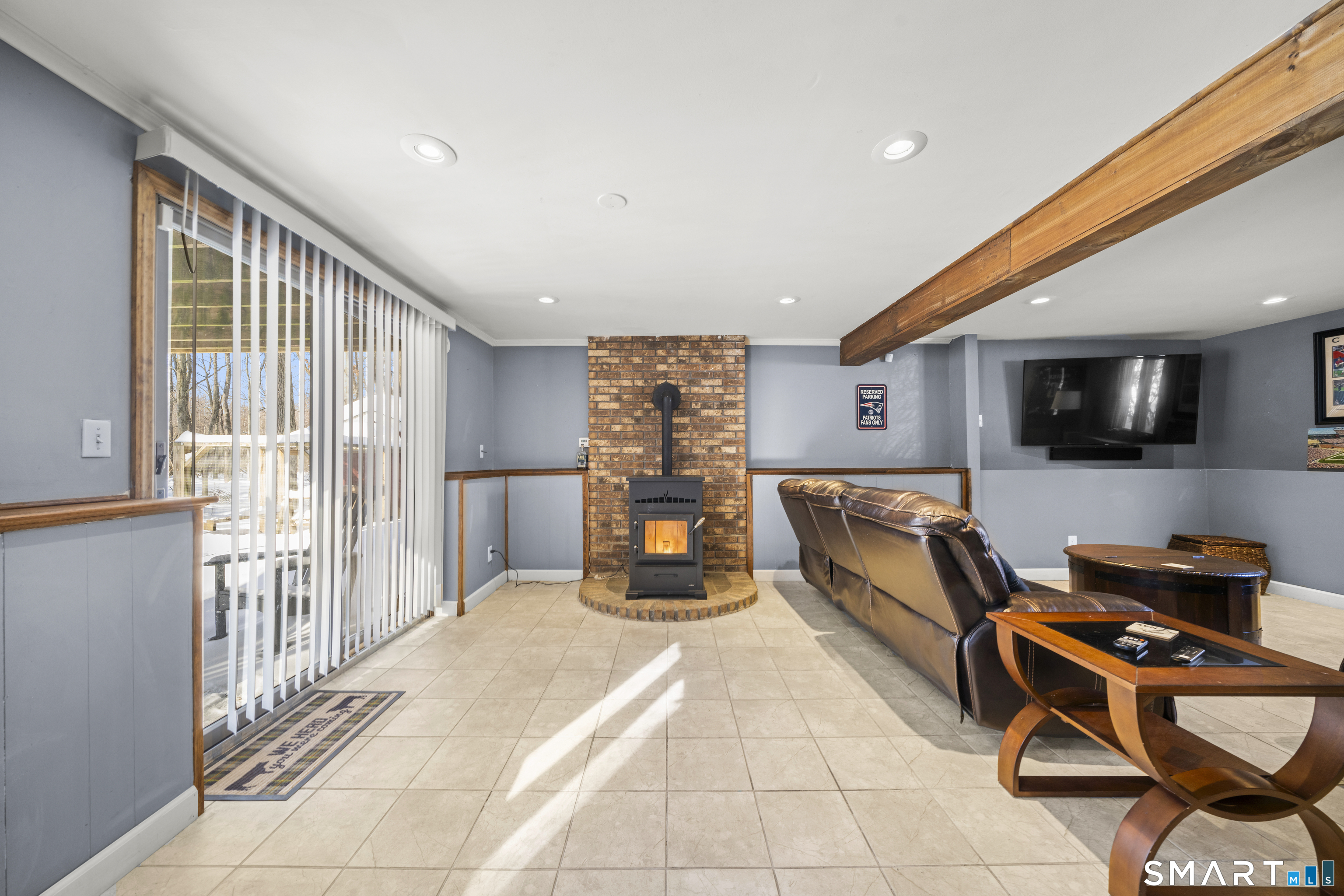 51 Barrett Road Enfield, CT 06082 - Photo 27 of 35 a bedroom with furniture and a flat screen tv