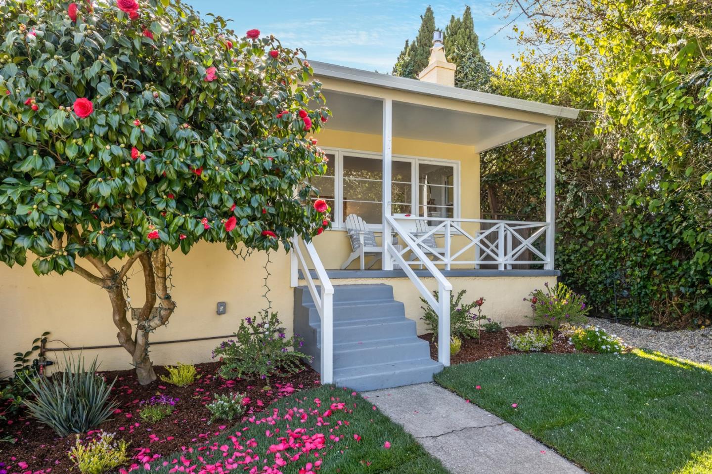 419 Millwood Drive Millbrae, CA 94030 - Photo 3 of 32 a view of a house with sitting area and garden
