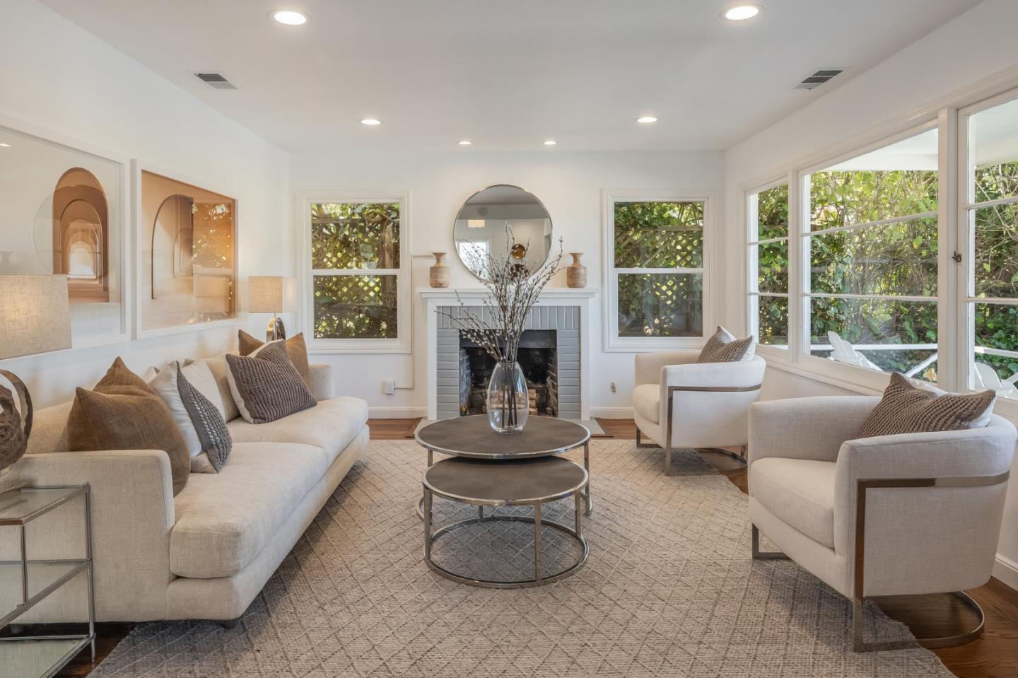 419 Millwood Drive Millbrae, CA 94030 - Photo 5 of 32 a living room with furniture and a fireplace