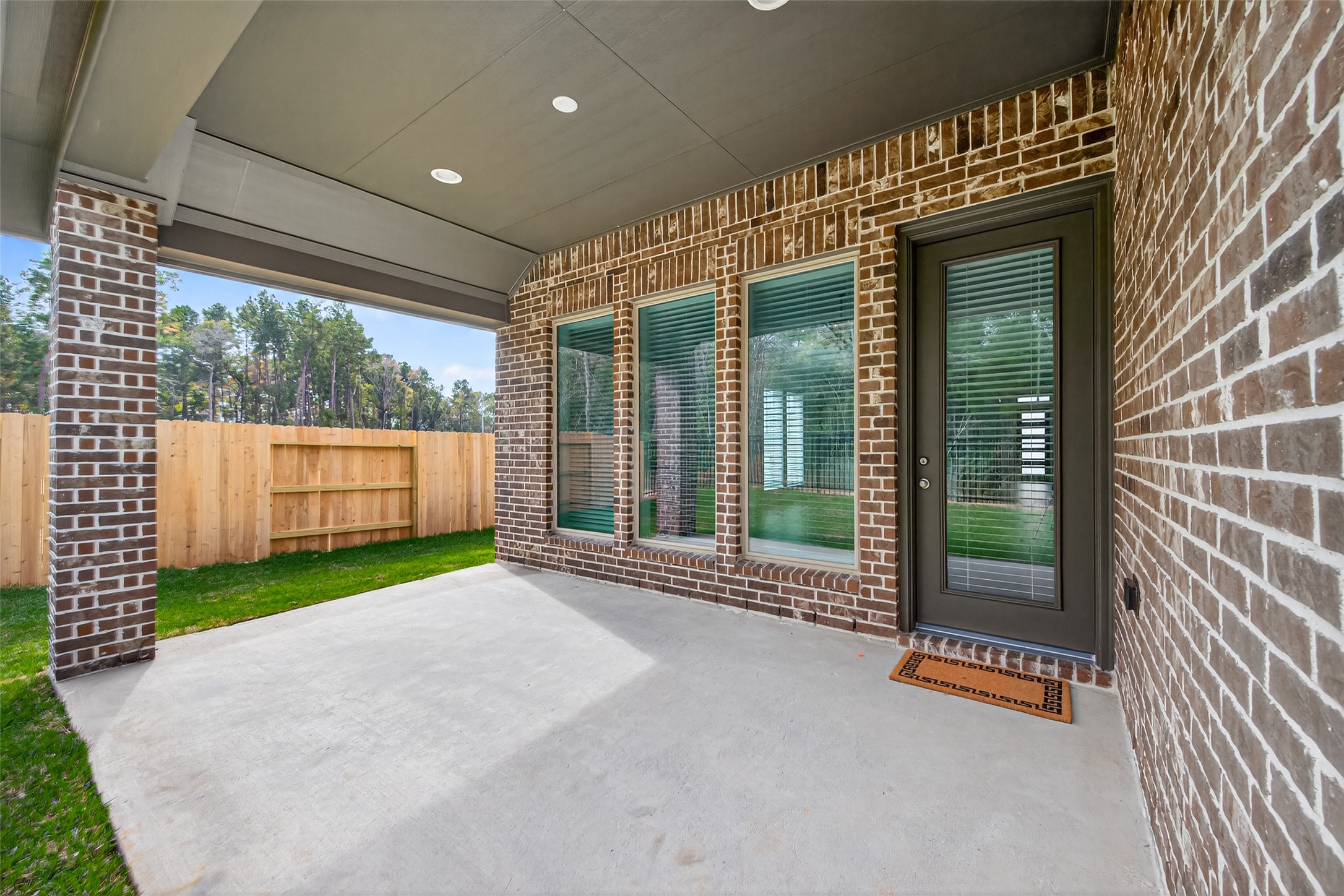 122 Sierra Strm Court Conroe, TX 77304 - Photo 39 of 40 a view of a garden with an outdoor seating