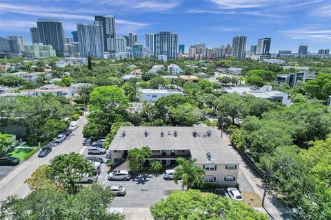 an aerial view of multiple house
