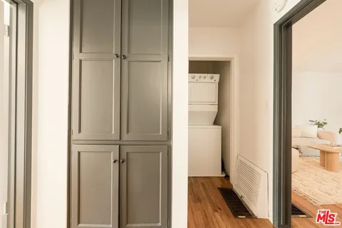 a view of a bathroom from the hallway