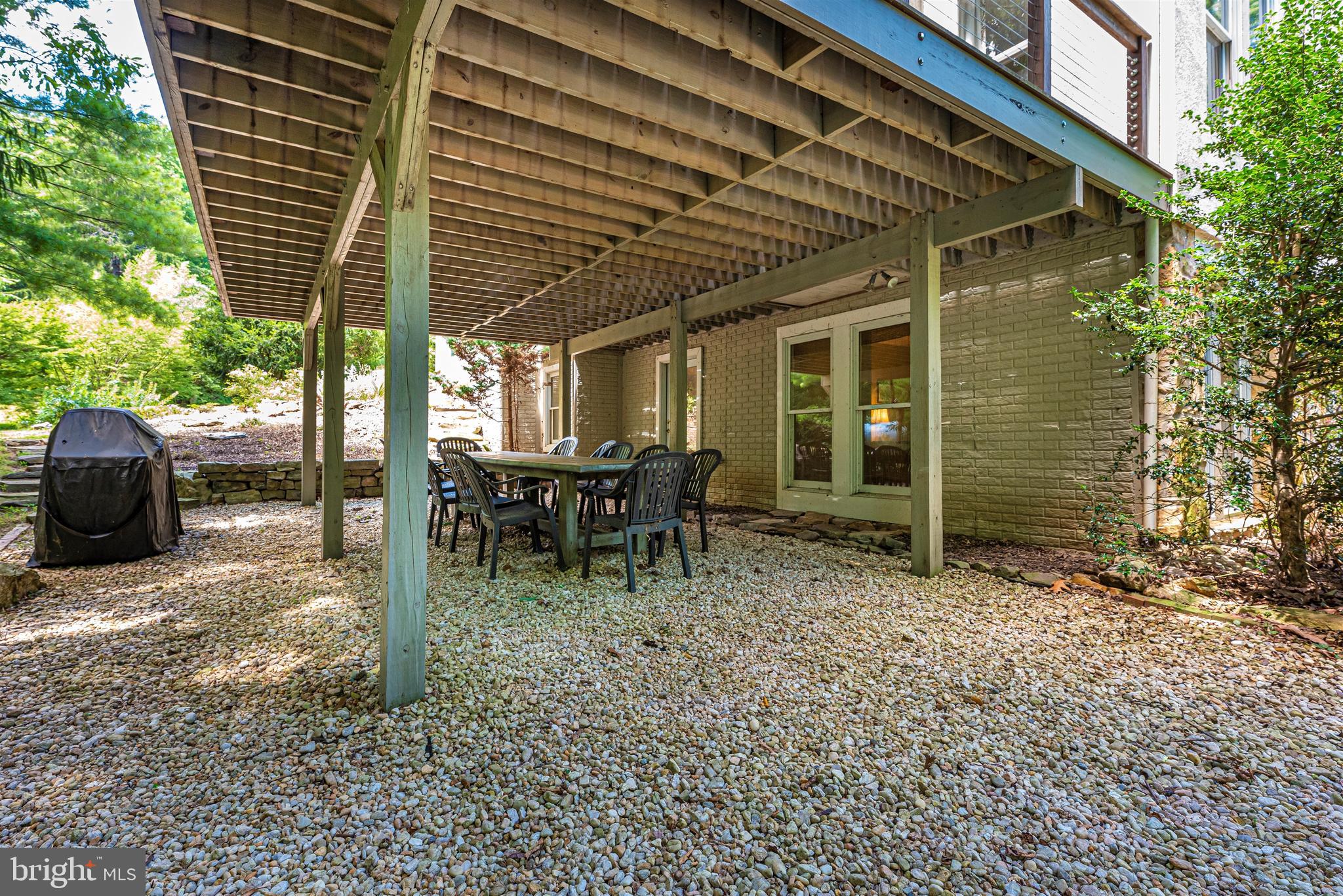5309 Camp Raudy Road Frederick, MD 21702 - Photo 42 of 89 Large outside table shaded by the deck