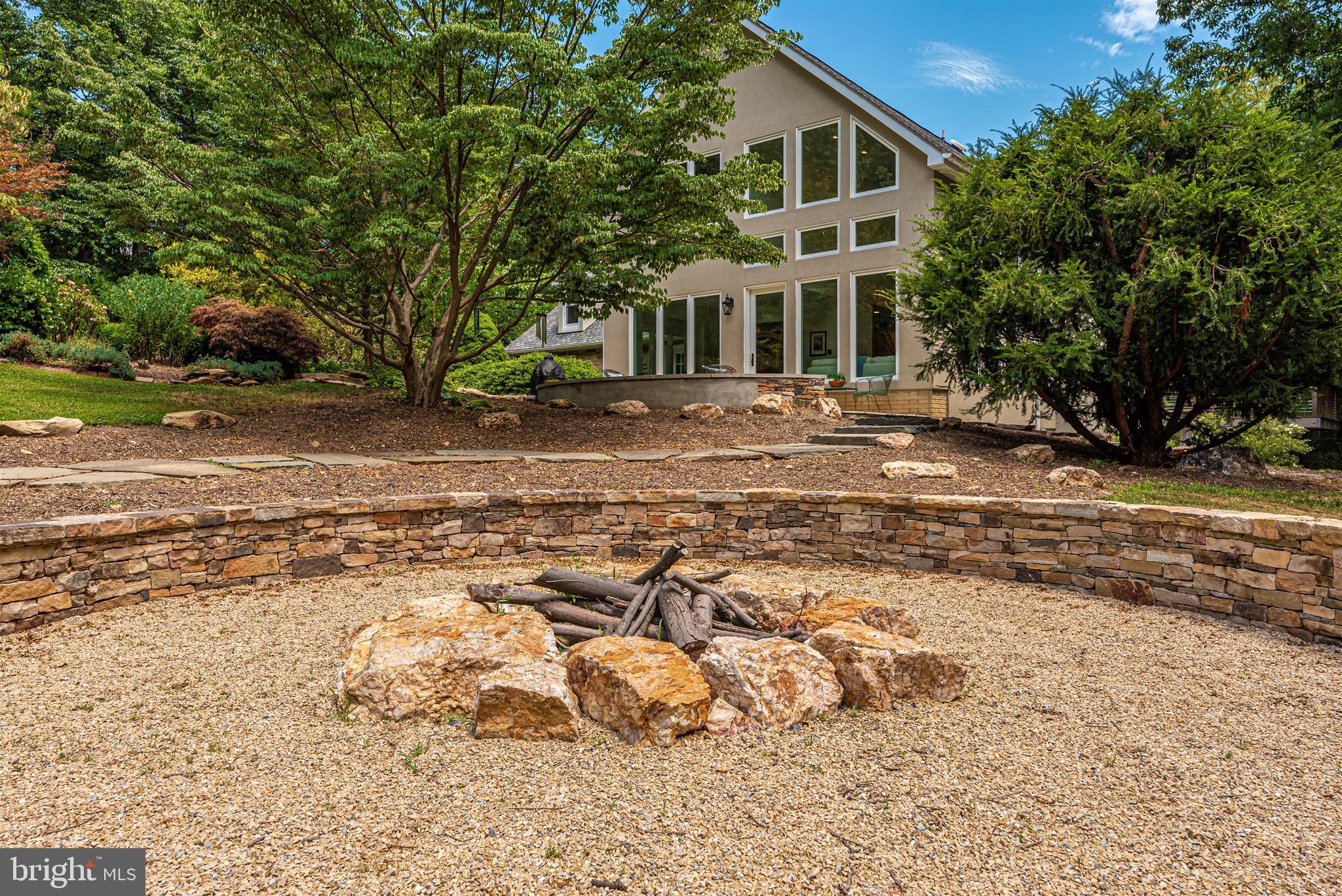 5309 Camp Raudy Road Frederick, MD 21702 - Photo 43 of 89 Stone wall firepit