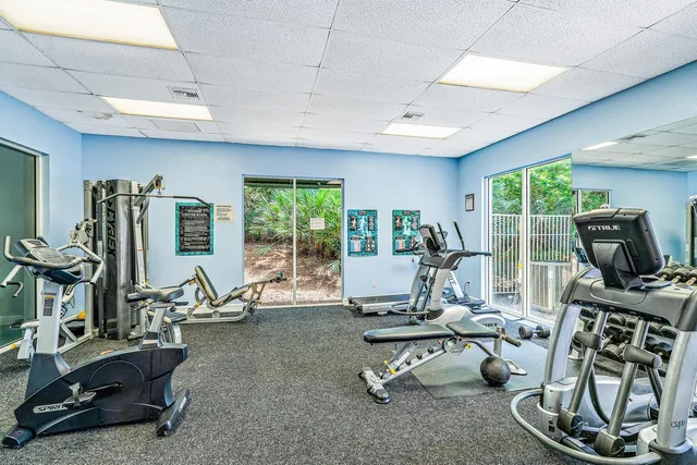 a view of a volley ball court