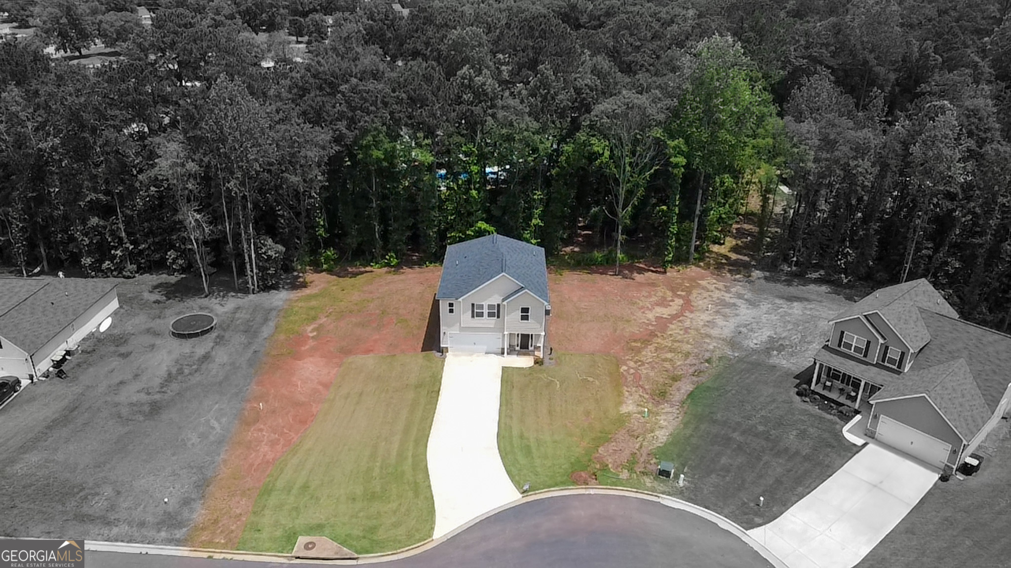 215 Davis Lake Road Thomaston, GA 30286 - Photo 29 of 29 an aerial view of a house with outdoor space