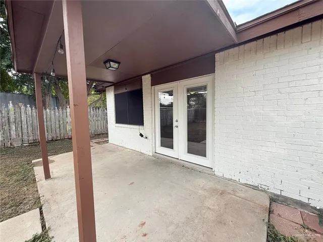 a view of a door of the house