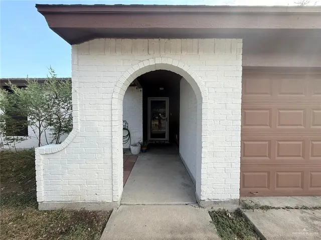 a view of front door
