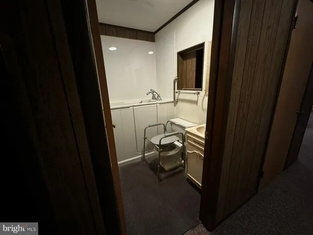 a view of a bathroom
