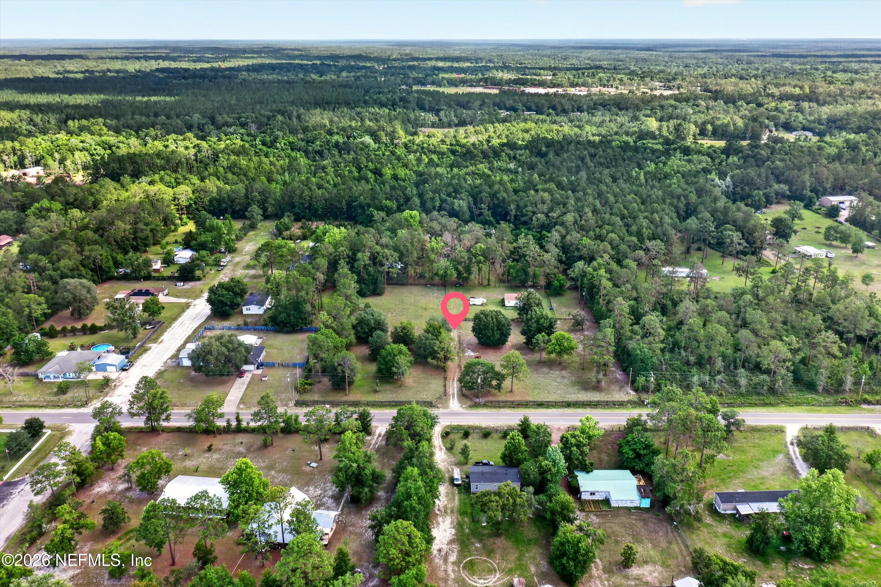 5214 Carter Spencer Road Middleburg, FL 32068 - Photo 48 of 50 an aerial view of residential house and outdoor space