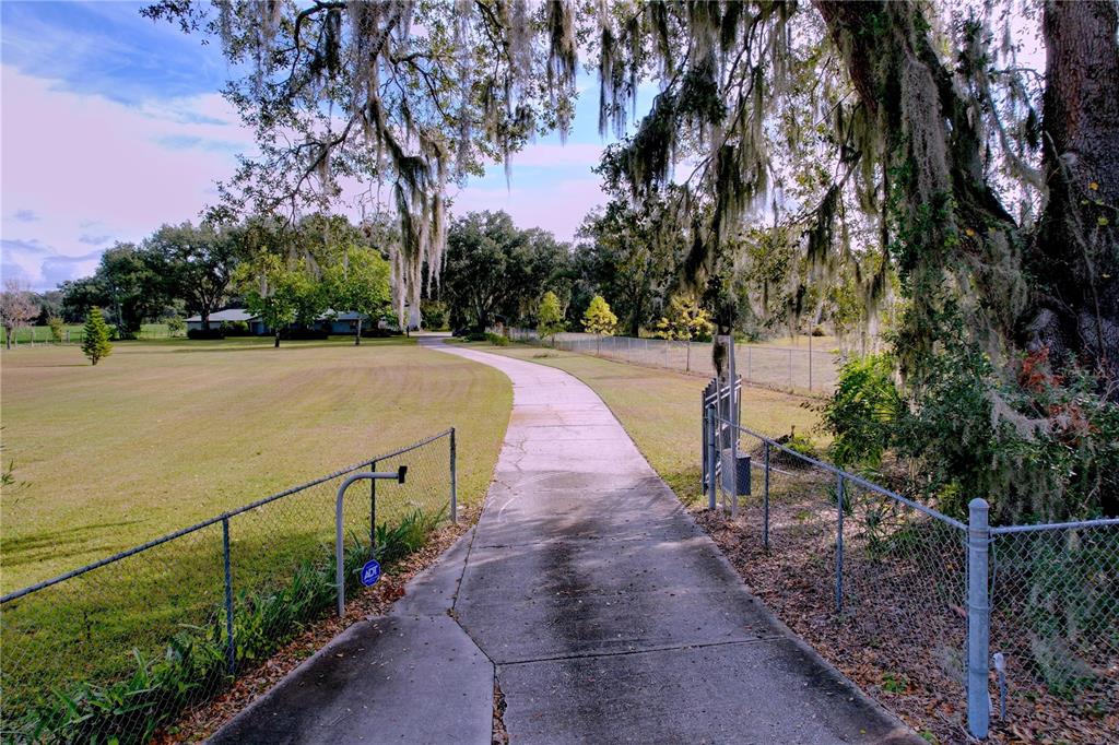 9471 McIntosh Road Dover, FL 33527 - Photo 25 of 34 a view of a pathway with a wrought fence
