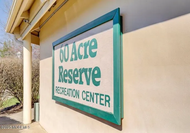 a view of a park with swings