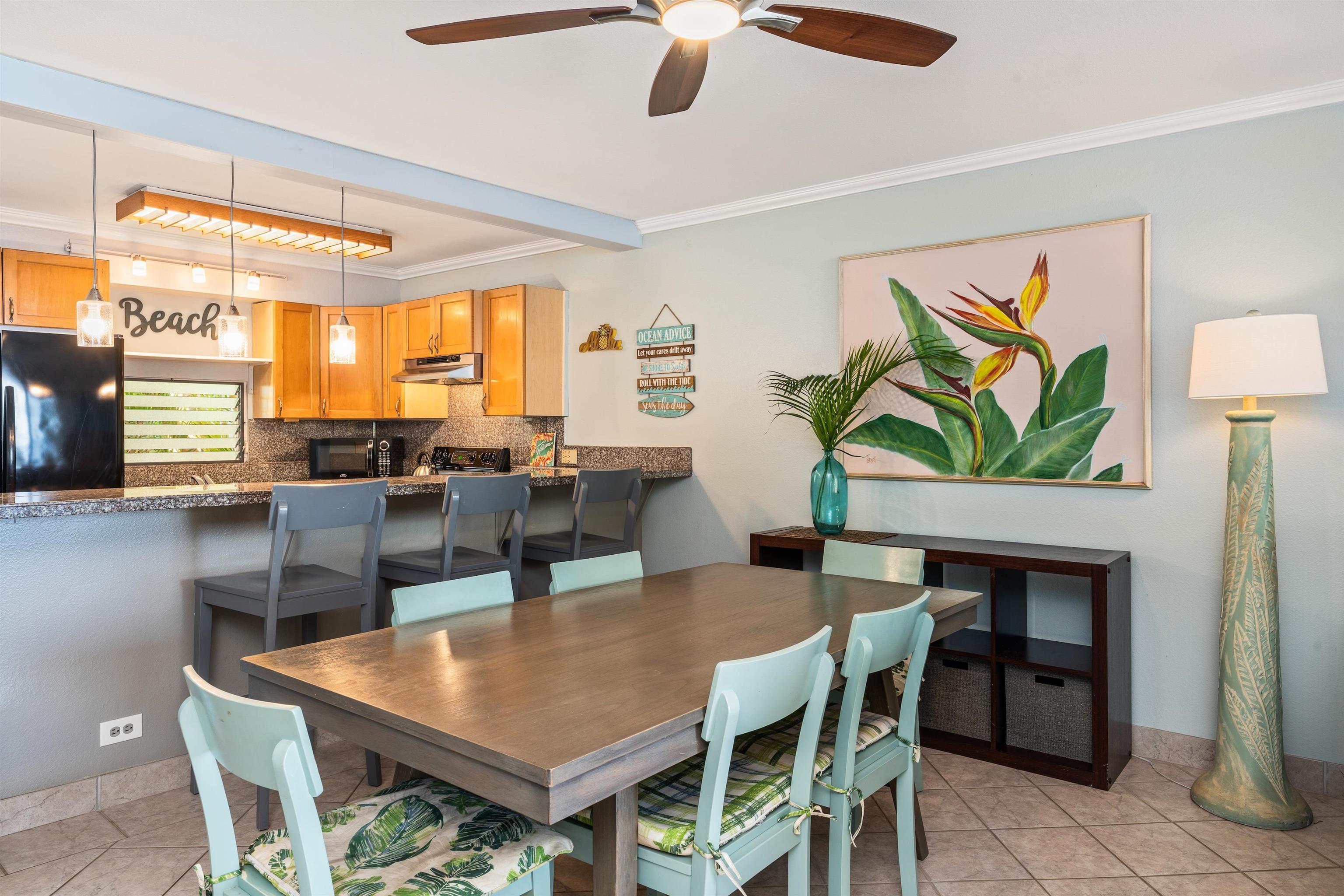 3615 Lower Honoapiilani Road, Unit 123 Lahaina, HI 96761 - Photo 22 of 41 a view of a dining room with furniture window and outside view