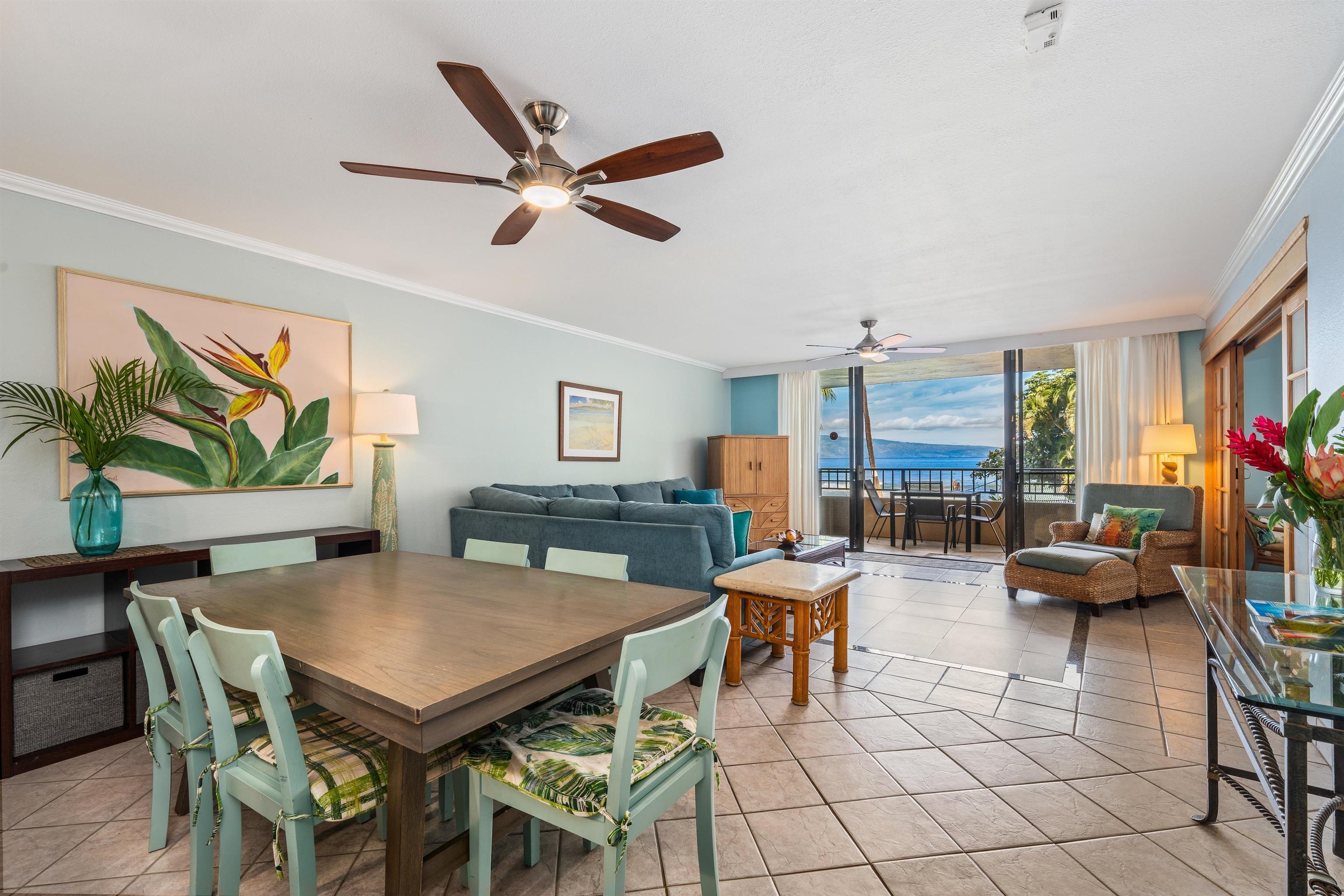 3615 Lower Honoapiilani Road, Unit 123 Lahaina, HI 96761 - Photo 3 of 41 a view of a living room and dining room
