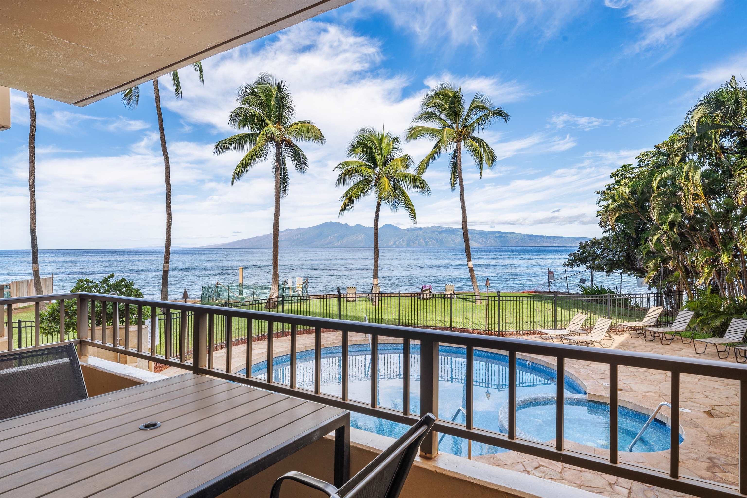 3615 Lower Honoapiilani Road, Unit 123 Lahaina, HI 96761 - Photo 40 of 41 a view of ocean from a balcony