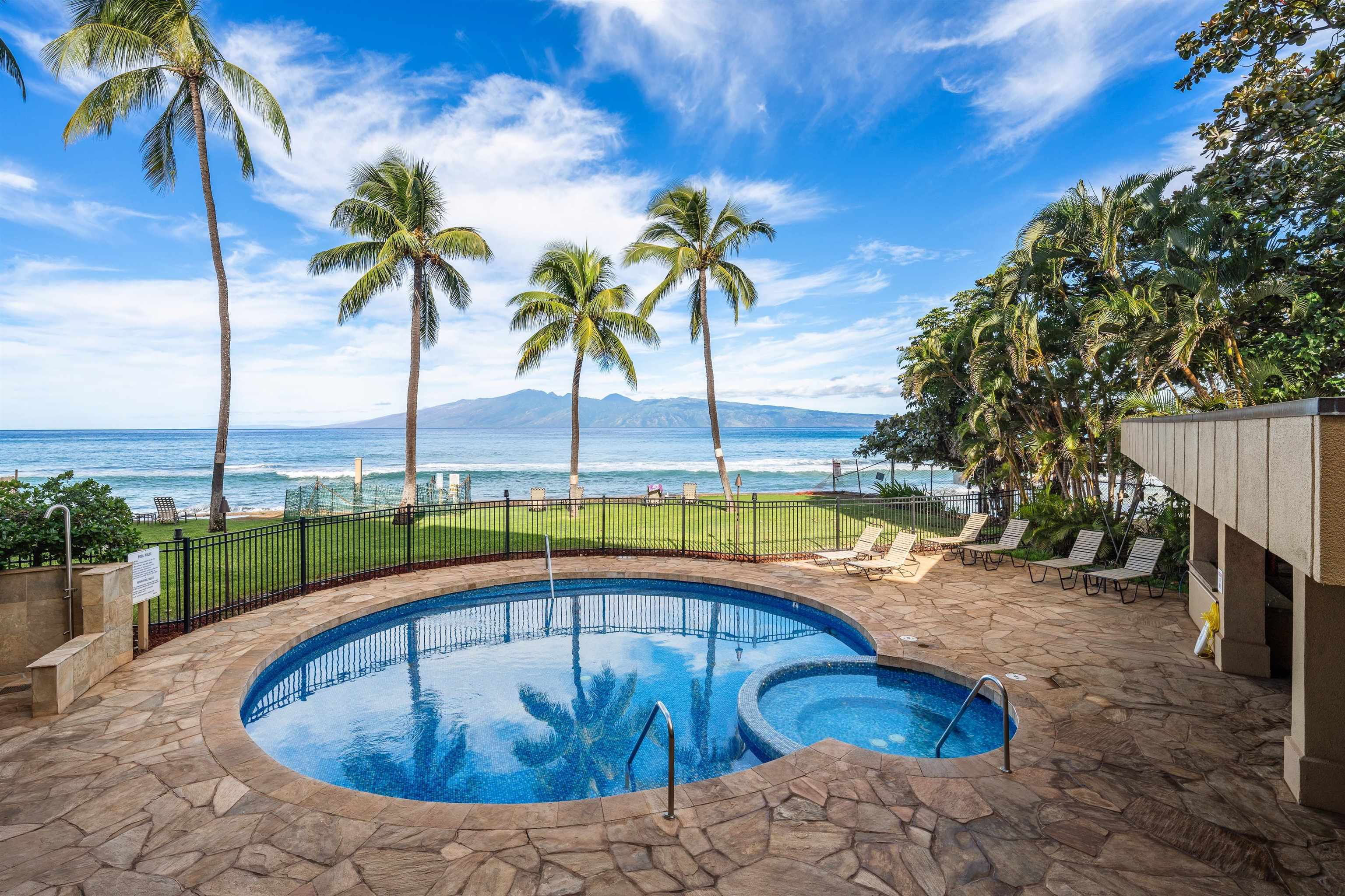 3615 Lower Honoapiilani Road, Unit 123 Lahaina, HI 96761 - Photo 7 of 41 a view of swimming pool with patio