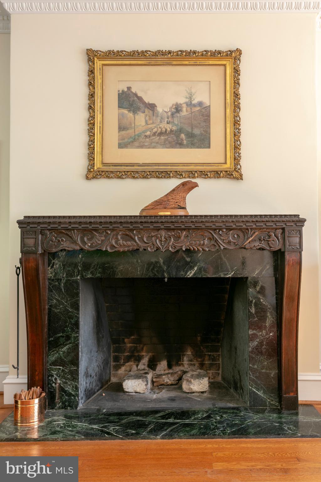 1051 Mill Rd Circle Jenkintown, PA 19046 - Photo 9 of 41 Living Room Fireplace