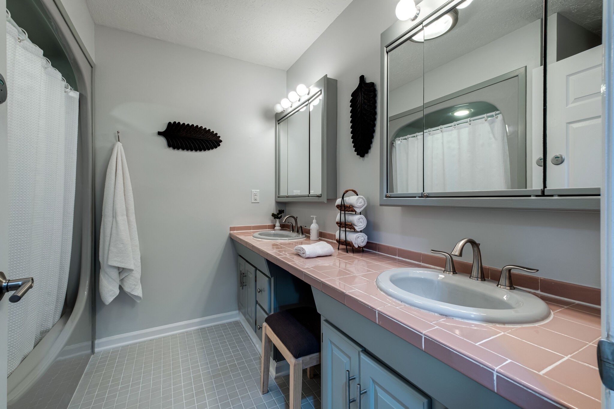 1338 Campbell Road Goodlettsville, TN 37072 - Photo 31 of 48 a bathroom with a sink double vanity and a mirror