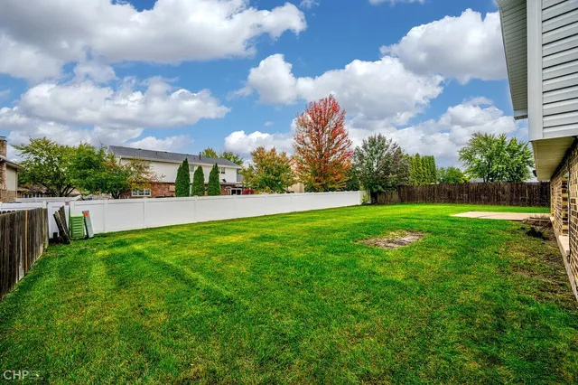 a view of yard with entertaining space