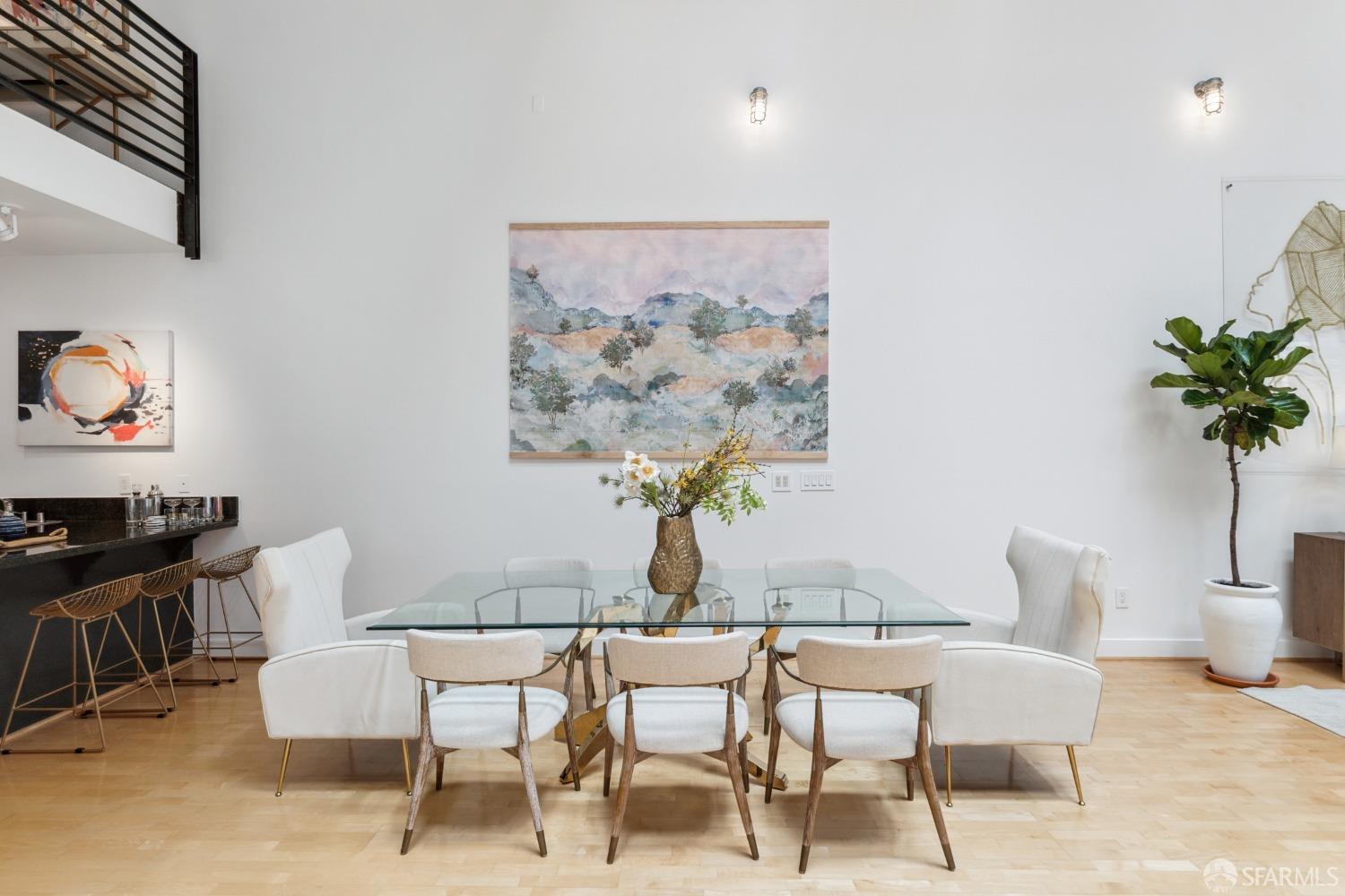 1 Rausch Street, Unit G San Francisco, CA 94103 - Photo 18 of 49 a dining room with furniture and wooden floor