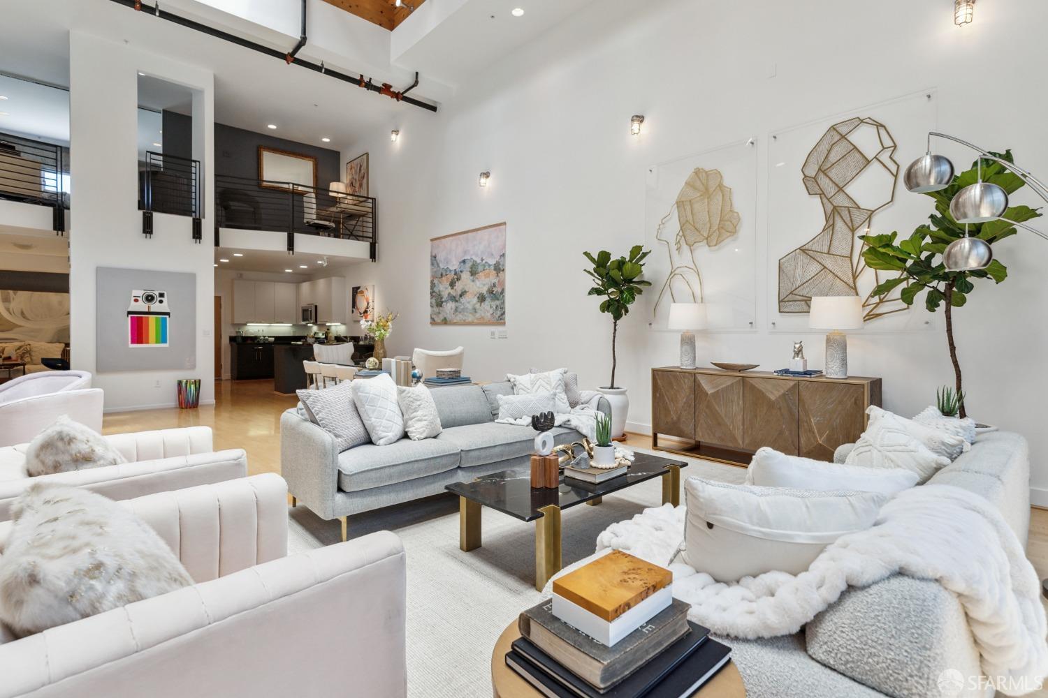 1 Rausch Street, Unit G San Francisco, CA 94103 - Photo 24 of 49 a living room with furniture and a flat screen tv