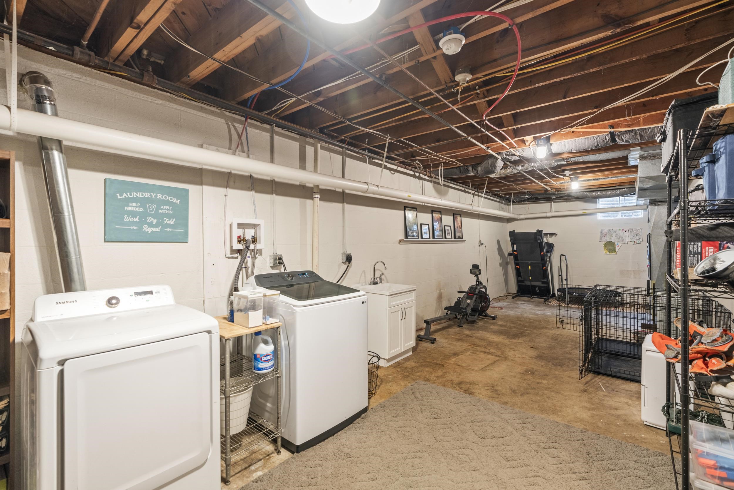 1220 Chatham Road Waynesboro, VA 22980 - Photo 54 of 64 a utility room with dryer and washer