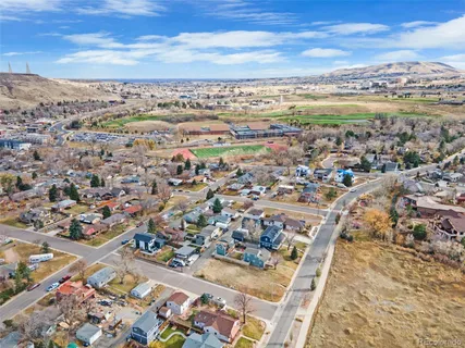 a view of swimming pool with a garden