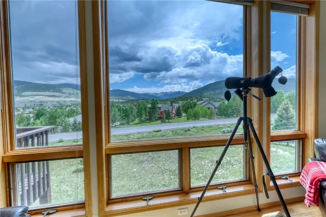 a view of an outdoor from balcony