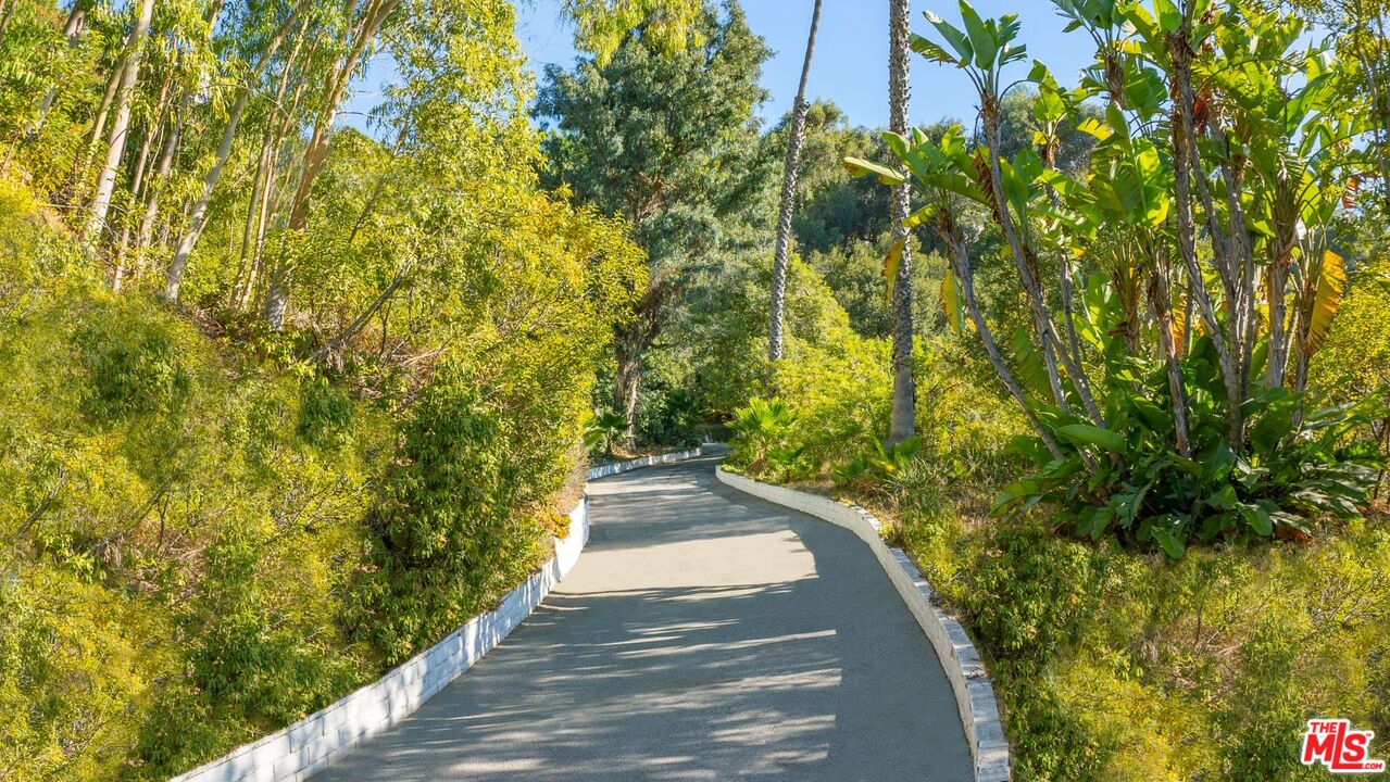 10895 Chalon Road Los Angeles, CA 90077 - Photo 16 of 19 a view of a pathway both side of a house