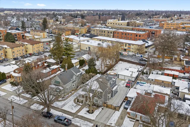 an aerial view of city