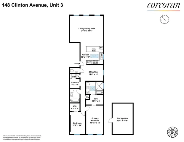 $2,495,000 | 148 Clinton Avenue, Unit 3 | Clinton Hill