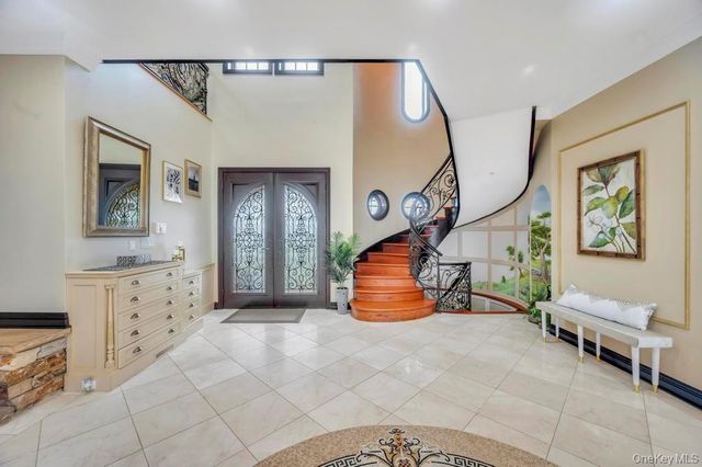 a view of a porch with furniture